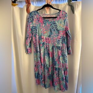 Lilly Pulitzer Blue and Pink Mini Dress